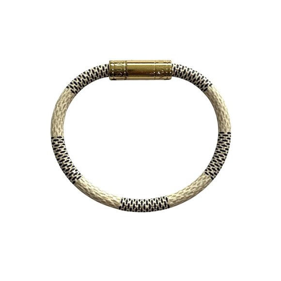 Louis Vuitton Keep It Bracelet in Damier Azur Canvas Size 17 - Picture 1 of 6